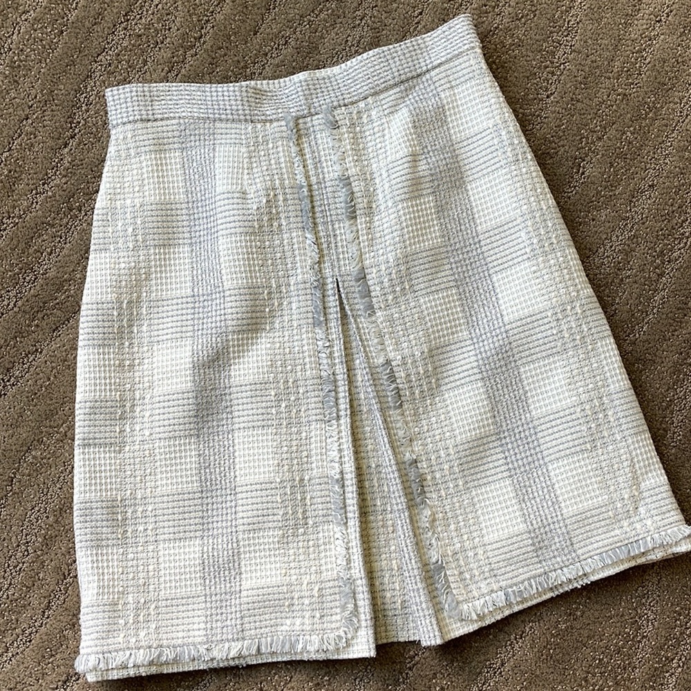NWT $298 Brooks Brothers stunning shimmer tweed skirt
